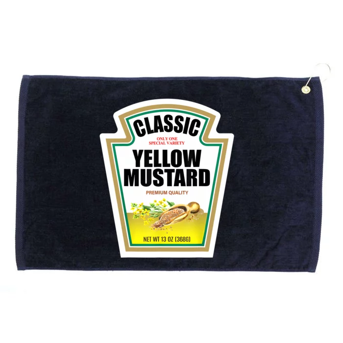 Yellow Mustard Condiment Group Halloween Costume Grommeted Golf Towel