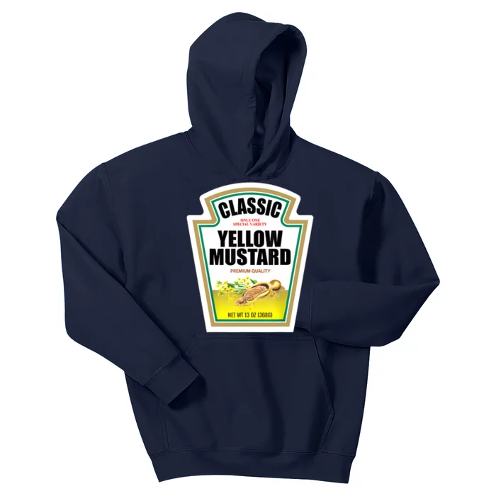 Yellow Mustard Condiment Group Halloween Costume Kids Hoodie