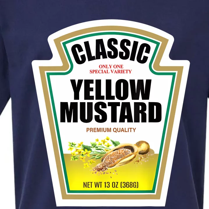 Yellow Mustard Condiment Group Halloween Costume Sueded Cloud Jersey T-Shirt