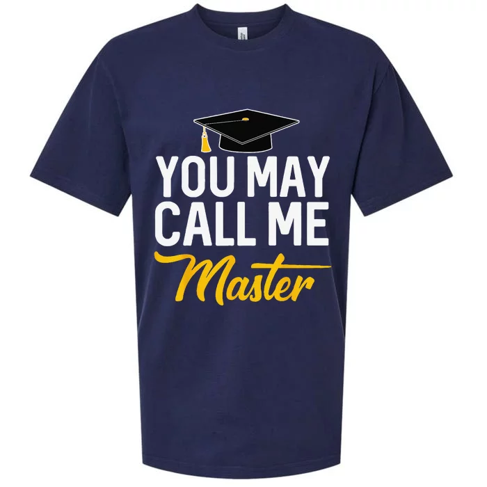 You May Call Me Master Degree Graduation Graduated Him Her Sueded Cloud Jersey T-Shirt