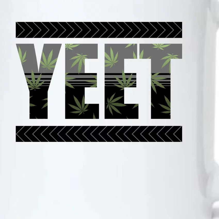 Yeet Meme Cannabis Leaf Pattern Black Color Changing Mug