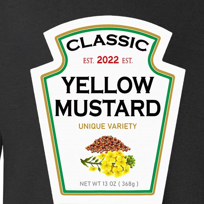 Yellow Mustard Diy Halloween Costume Matching Group Mustard Toddler Sweatshirt