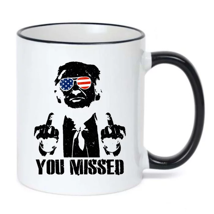 You Missed Donald Trump 2024 Finger Usa United States Presidential Election Black Color Changing Mug