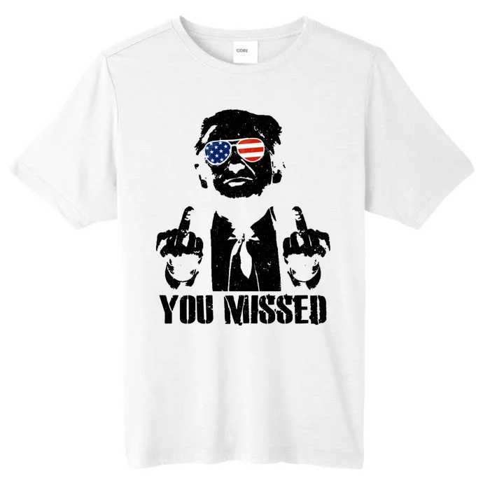 You Missed Donald Trump 2024 Finger Usa United States Presidential Election ChromaSoft Performance T-Shirt