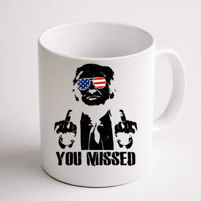 You Missed Donald Trump 2024 Finger Usa United States Presidential Election Front & Back Coffee Mug