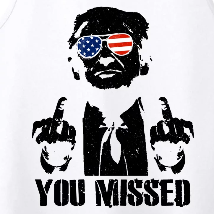 You Missed Donald Trump 2024 Finger Usa United States Presidential Election Performance Tank