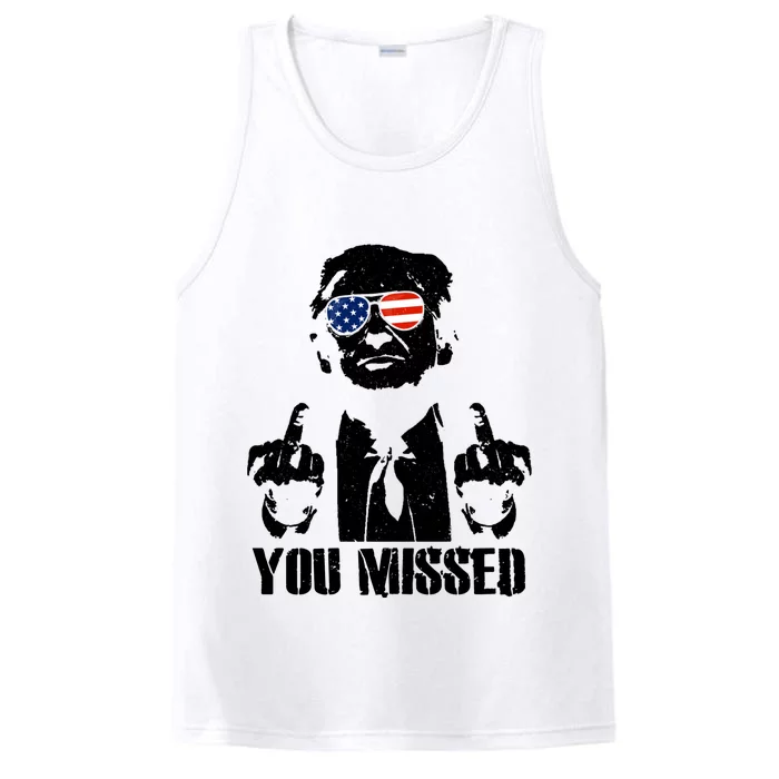 You Missed Donald Trump 2024 Finger Usa United States Presidential Election Performance Tank