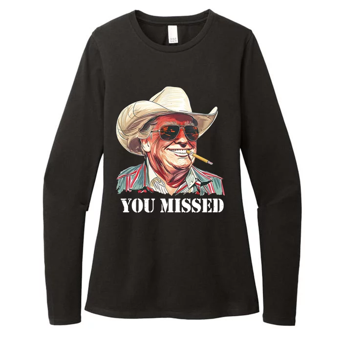 You Missed Donald Trump 2024 Womens CVC Long Sleeve Shirt