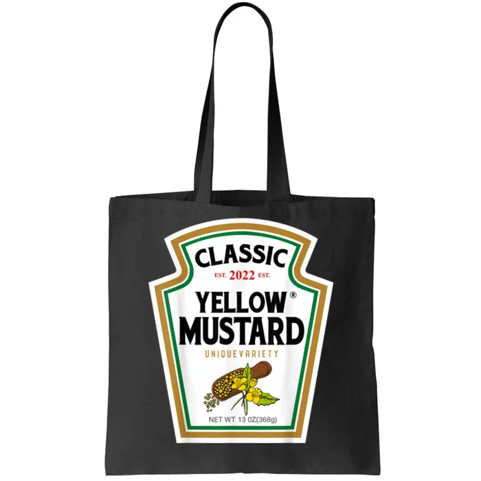 Yellow Mustard DIY Halloween Costume Matching Group Mustard Tote Bag