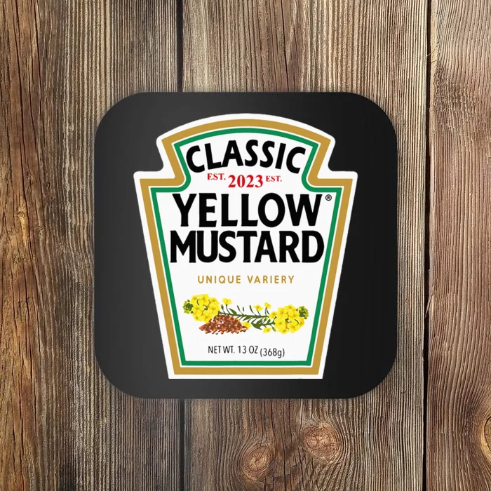 Yellow Mustard Diy Halloween Costume Matching Group Mustard Coaster