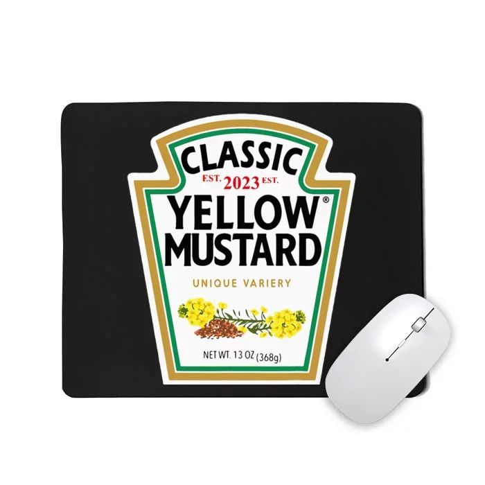 Yellow Mustard Diy Halloween Costume Matching Group Mustard Mousepad