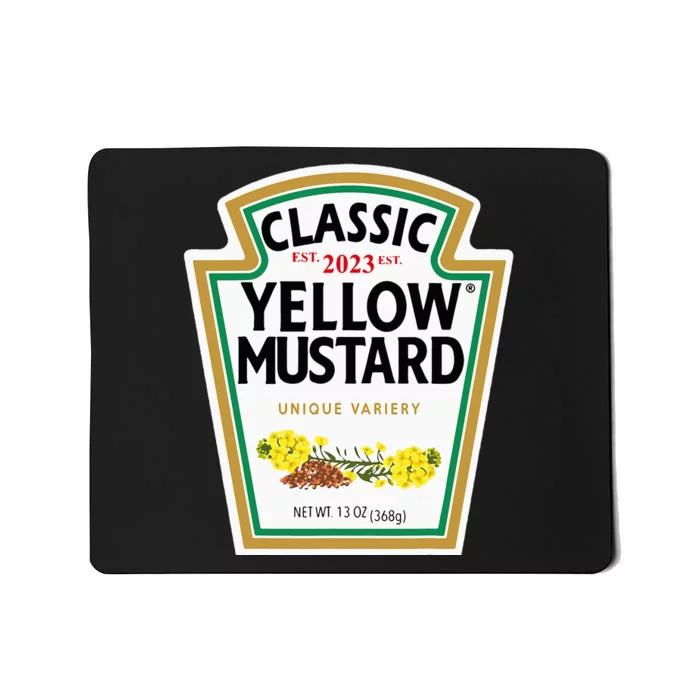 Yellow Mustard Diy Halloween Costume Matching Group Mustard Mousepad