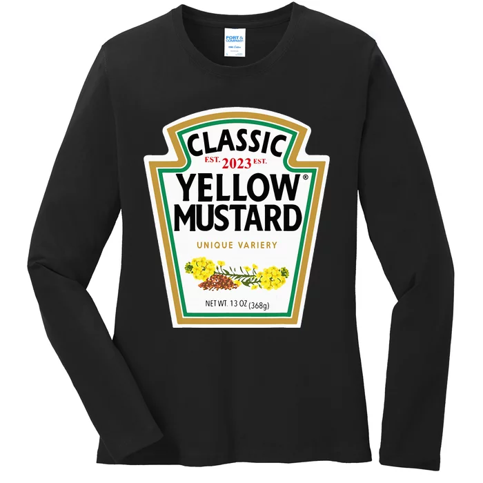 Yellow Mustard Diy Halloween Costume Matching Group Mustard Ladies Long Sleeve Shirt