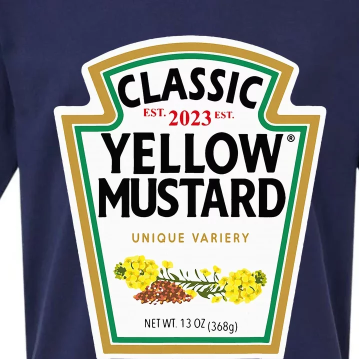 Yellow Mustard Diy Halloween Costume Matching Group Mustard Sueded Cloud Jersey T-Shirt