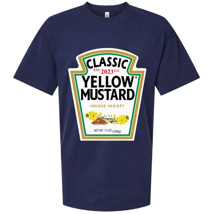 Yellow Mustard Diy Halloween Costume Matching Group Mustard Sueded Cloud Jersey T-Shirt