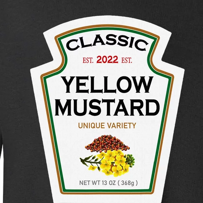 Yellow Mustard Diy Halloween Costume Matching Group Mustard Toddler Sweatshirt