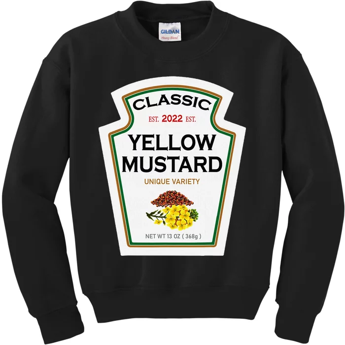 Yellow Mustard Diy Halloween Costume Matching Group Mustard Kids Sweatshirt