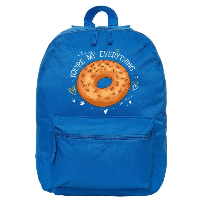 Youre My Everything Bagel Lover Baker Jewish Bread Gift 16 in Basic Backpack