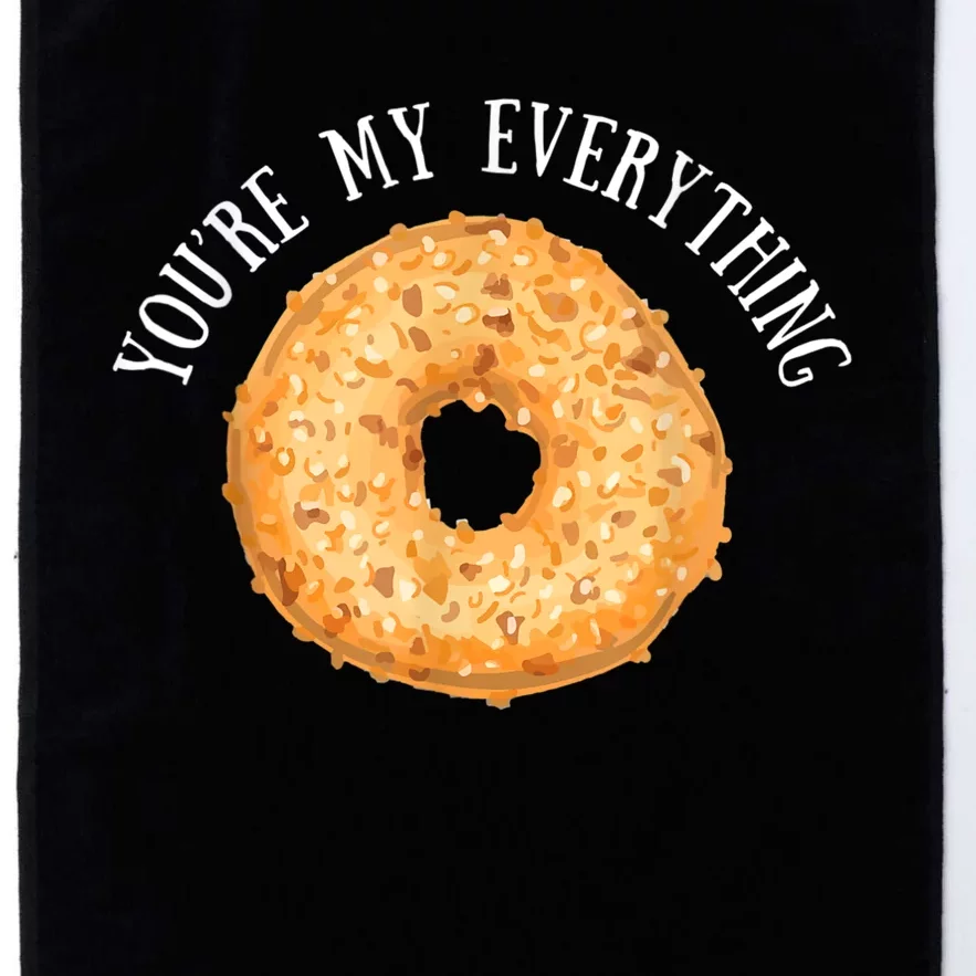 You're My Everything Bagel Cute Baking Lovers Platinum Collection Golf Towel