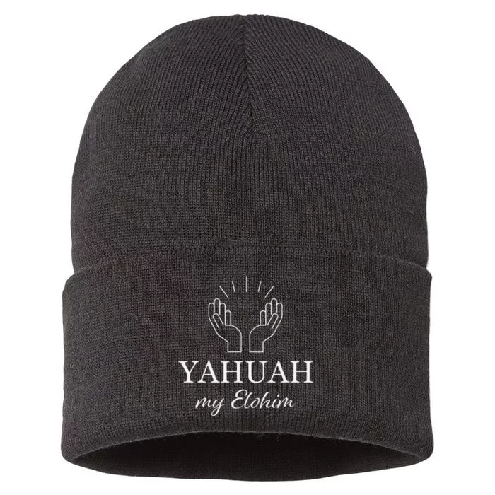 Yahuah My Elohim Sustainable Knit Beanie