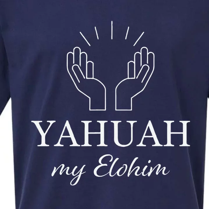 Yahuah My Elohim Sueded Cloud Jersey T-Shirt