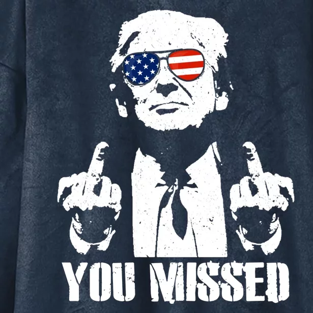 You Missed Finger Donald Trump Jd Vance 2024 Take America Back Pennsylvania Hooded Wearable Blanket