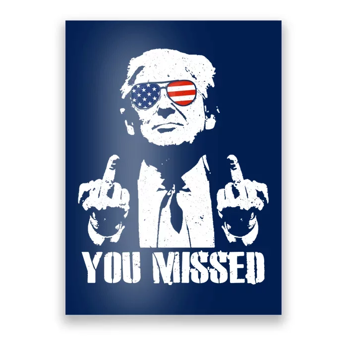 You Missed Finger Donald Trump Jd Vance 2024 Take America Back Pennsylvania Poster