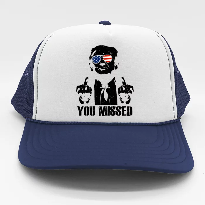 You Missed Finger Donald Trump Jd Vance 2024 Take America Back Pennsylvania Trucker Hat