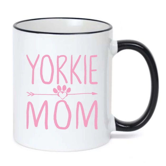 Yorkie Mom Funny Dog Lover Mama Mothers Day Gift Black Color Changing Mug