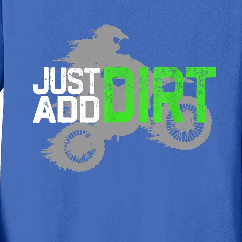 Motocross Funny Gift  Dirt Bike Dirtbike Gift Kids Long Sleeve Shirt