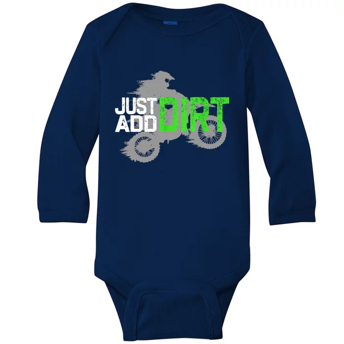 Motocross Funny Gift  Dirt Bike Dirtbike Gift Baby Long Sleeve Bodysuit