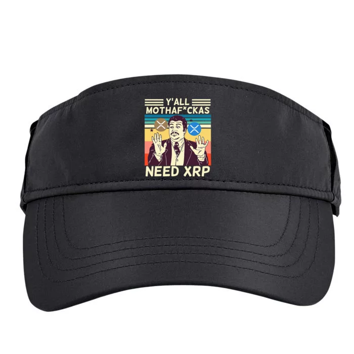 YAll Motha Fuckas Need Xrp Funny Crypto Currency Adult Drive Performance Visor