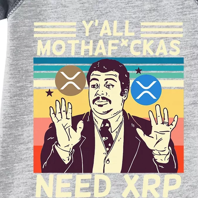 YAll Motha Fuckas Need Xrp Funny Crypto Currency Infant Baby Jersey Bodysuit