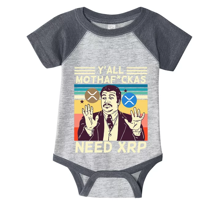 YAll Motha Fuckas Need Xrp Funny Crypto Currency Infant Baby Jersey Bodysuit