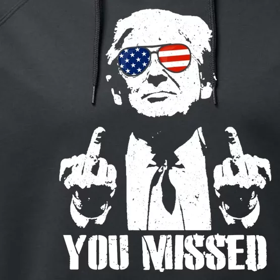 You Missed Finger Trump 2024 Take America Back Pennsylvania Rally Performance Fleece Hoodie