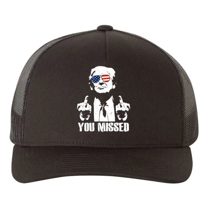 You Missed Finger Trump 2024 Take America Back Pennsylvania Rally Yupoong Adult 5-Panel Trucker Hat