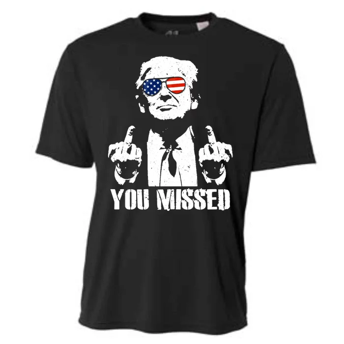 You Missed Finger Trump 2024 Take America Back Pennsylvania Rally Cooling Performance Crew T-Shirt