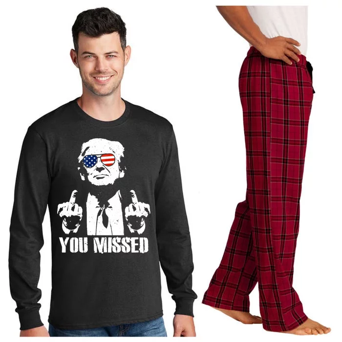 You Missed Finger Trump 2024 Take America Back Pennsylvania Rally Long Sleeve Pajama Set