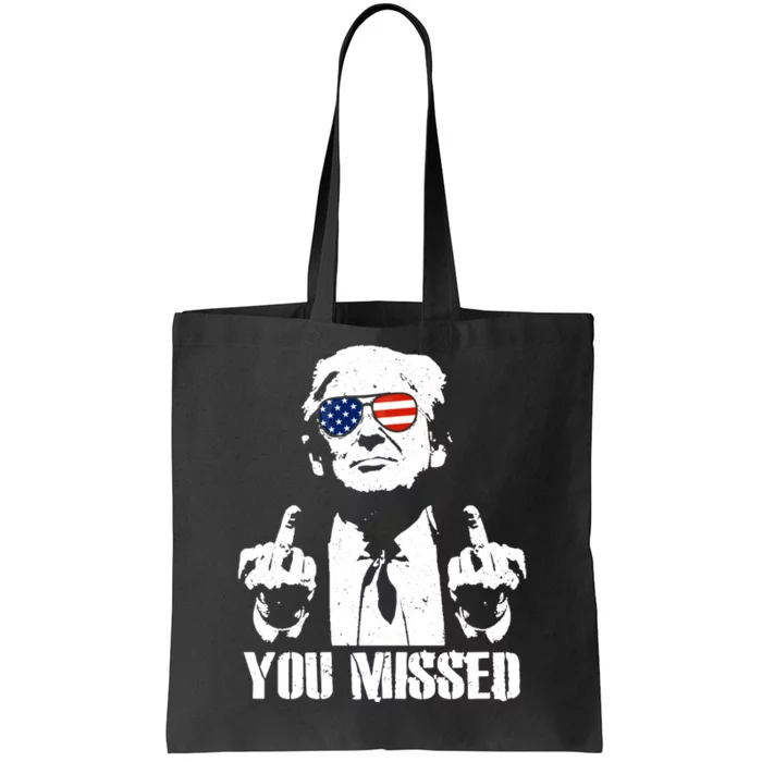 You Missed Finger Trump 2024 Take America Back Pennsylvania Rally Tote Bag