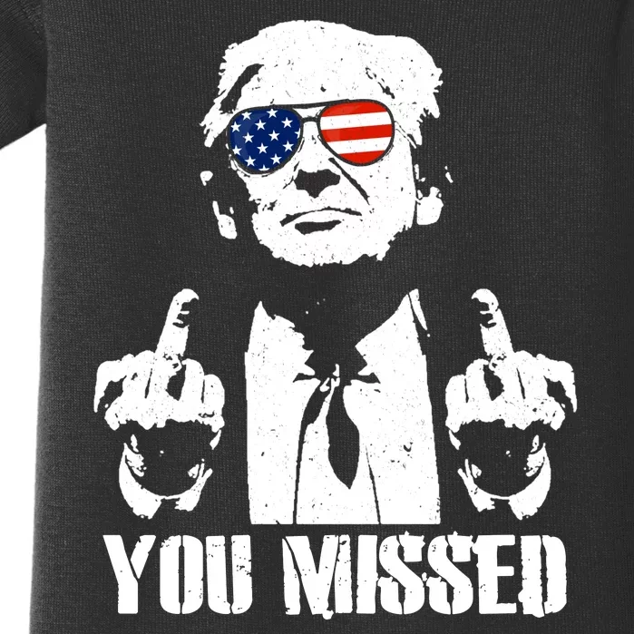 You Missed Finger Trump 2024 Take America Back Pennsylvania Rally Baby Bodysuit