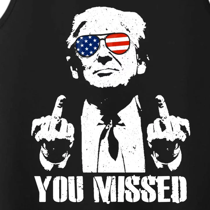 You Missed Finger Trump 2024 Take America Back Pennsylvania Rally Performance Tank