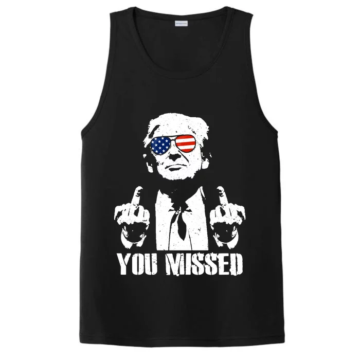 You Missed Finger Trump 2024 Take America Back Pennsylvania Rally Performance Tank