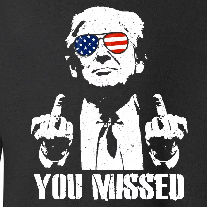 You Missed Finger Trump 2024 Take America Back Pennsylvania Rally Toddler Sweatshirt