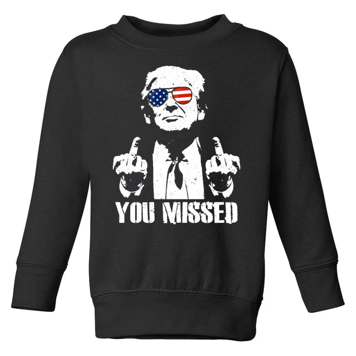 You Missed Finger Trump 2024 Take America Back Pennsylvania Rally Toddler Sweatshirt