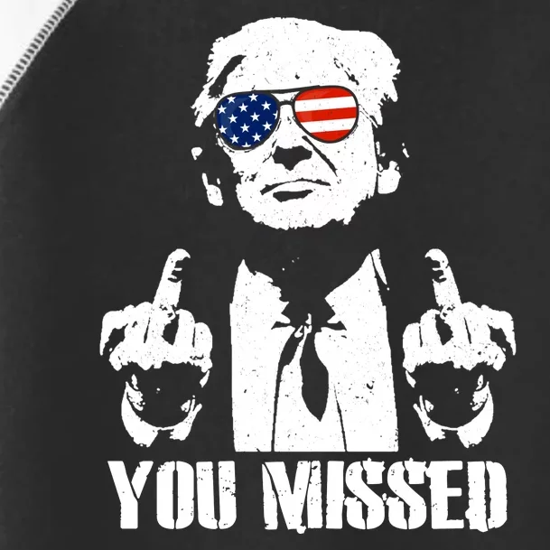 You Missed Finger Trump 2024 Take America Back Pennsylvania Rally Toddler Fine Jersey T-Shirt