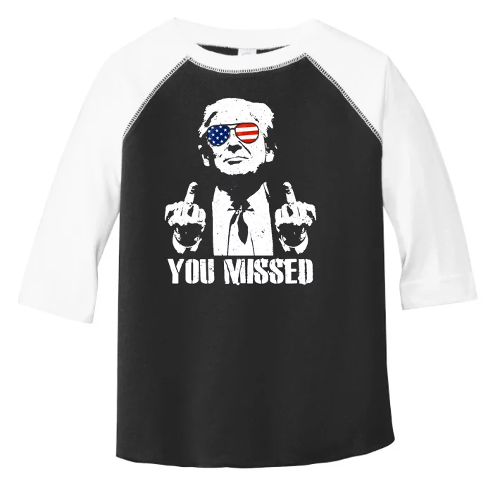 You Missed Finger Trump 2024 Take America Back Pennsylvania Rally Toddler Fine Jersey T-Shirt