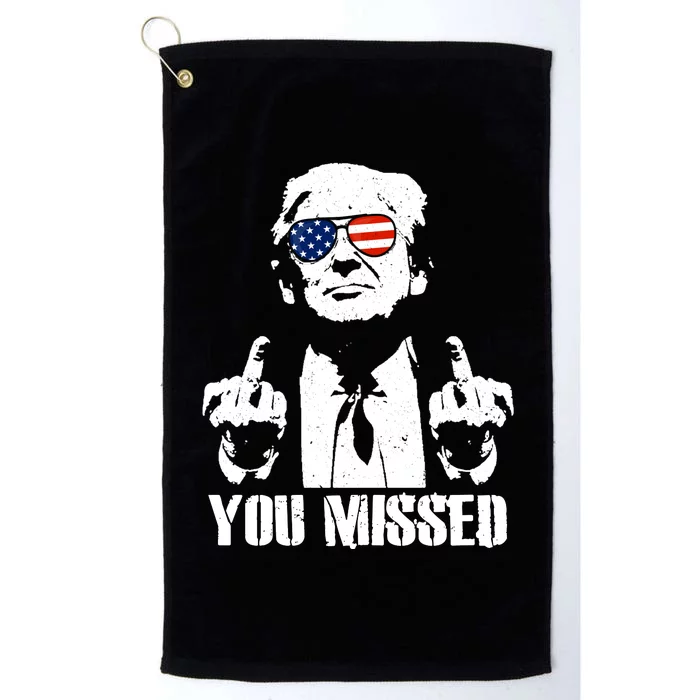 You Missed Finger Trump 2024 Take America Back Pennsylvania Rally Platinum Collection Golf Towel