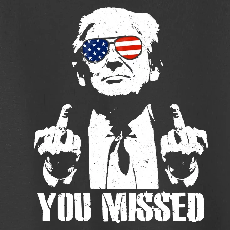 You Missed Finger Trump 2024 Take America Back Pennsylvania Rally Toddler T-Shirt