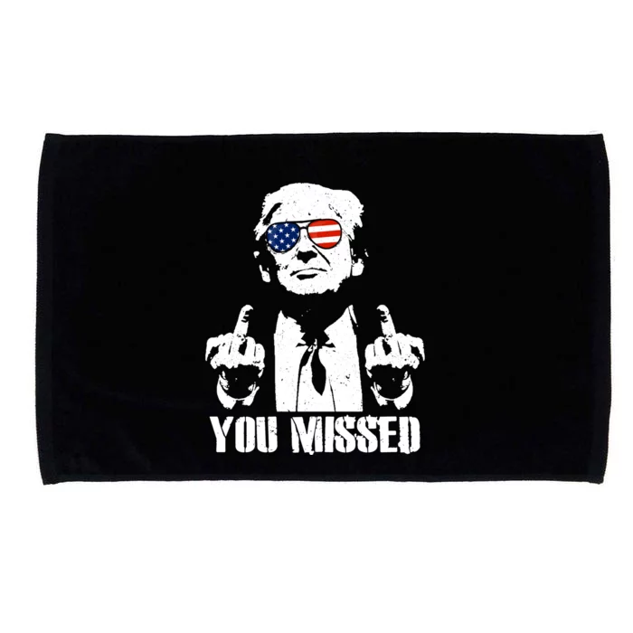 You Missed Finger Trump 2024 Take America Back Pennsylvania Rally Microfiber Hand Towel