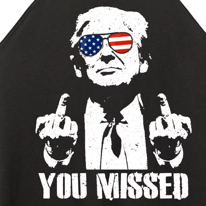 You Missed Finger Trump 2024 Take America Back Pennsylvania Rally Women’s Perfect Tri Rocker Tank